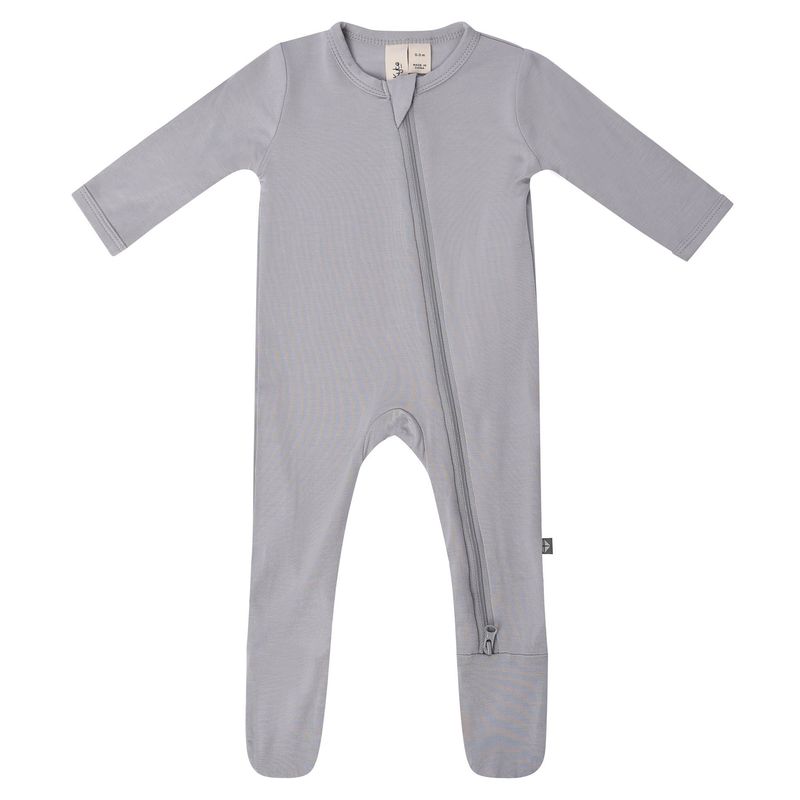 zippered footie- storm