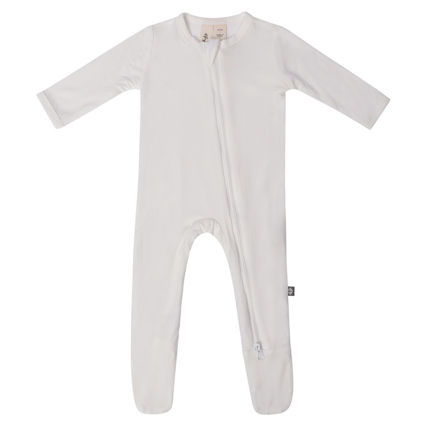 zippered footie- cloud