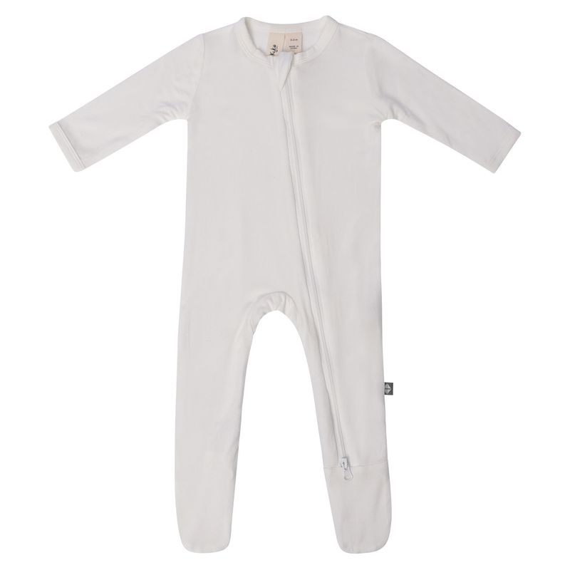 zippered footie- cloud