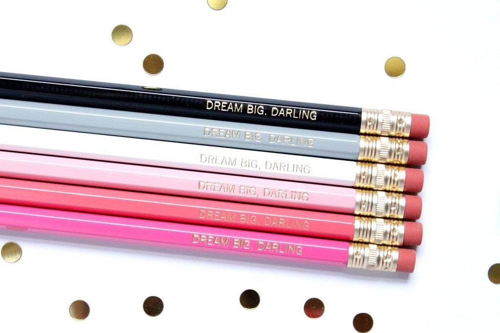 dream big darling pencil set