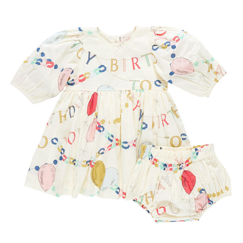 baby girls brooke dress set - birthday garland