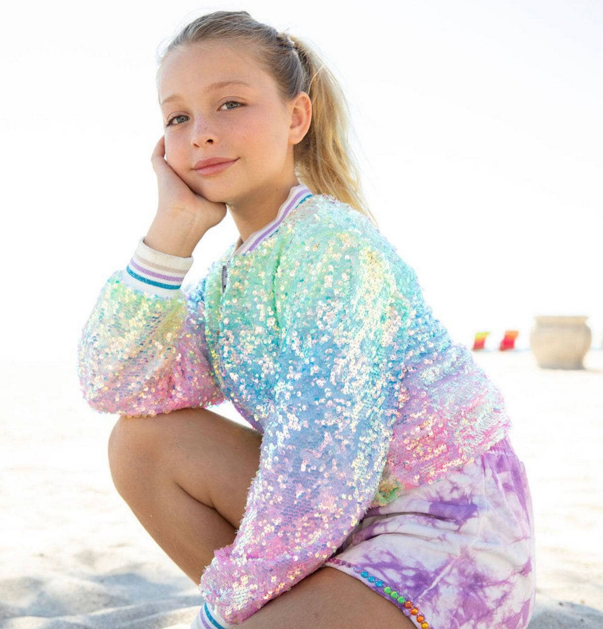 icy ombre bomber