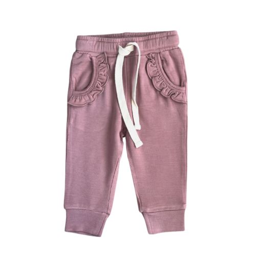 GIRL&#39;S RUFFLE JOGGERS