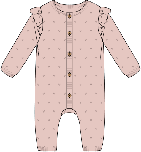 PEONY POINTELLE KNIT PLAYSUIT