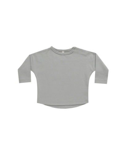 LONG SLEEVE TEE || DUSTY BLUE