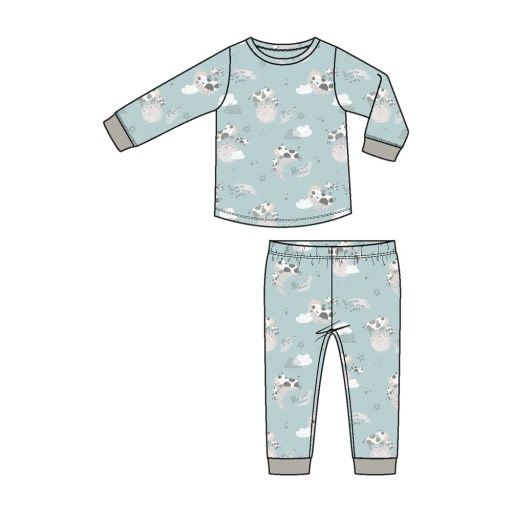 I Love You To The Moon Cows - L/S Loungewear Set