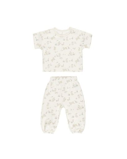 JERSEY TEE + PANT SET || BUNNIES