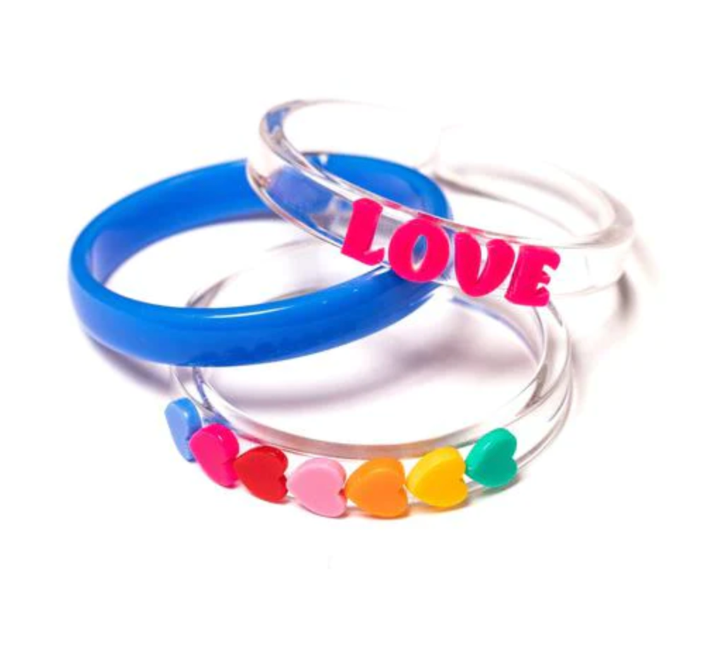 Rainbow Love Bangles Set