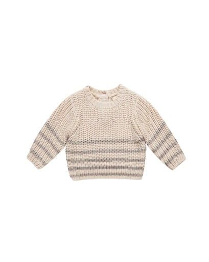 REX SWEATER || FOG STRIPE