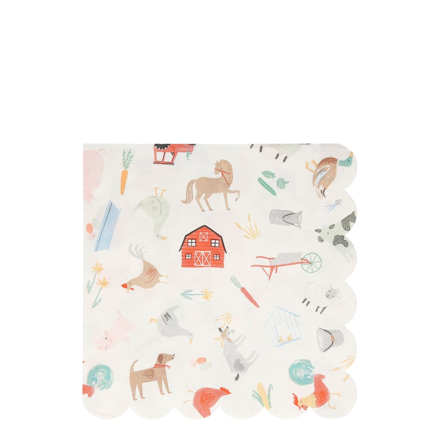 on the farm large napkins