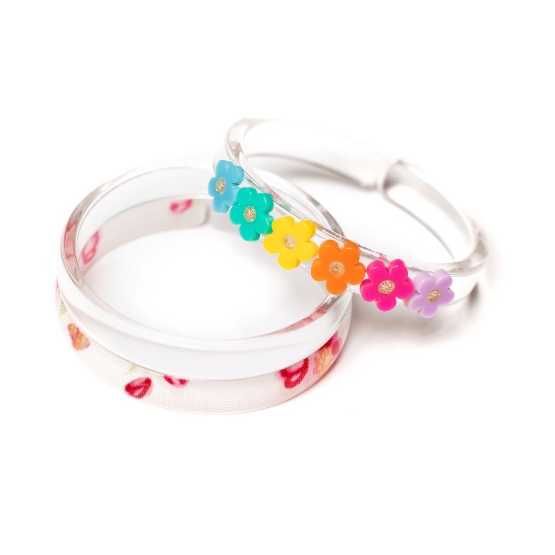 vibrant flowers bangles set