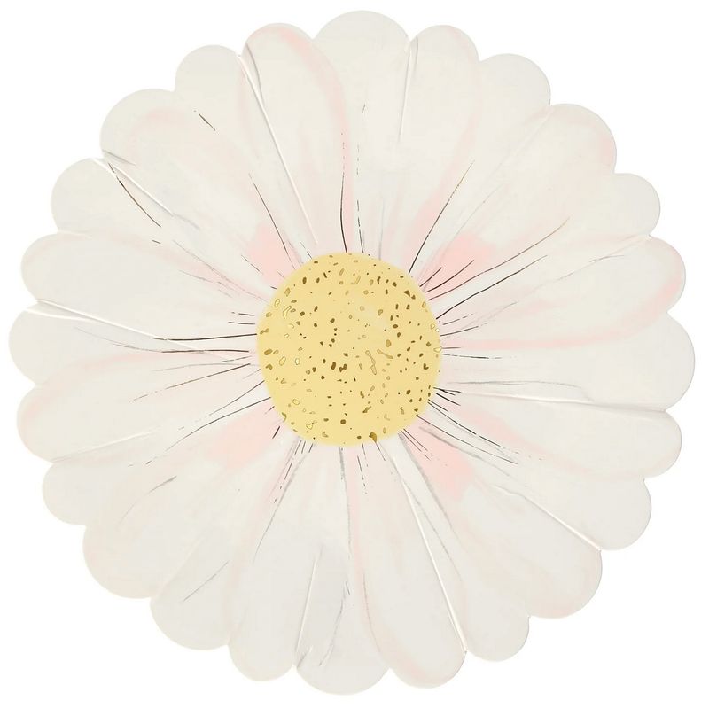wild daisy plates