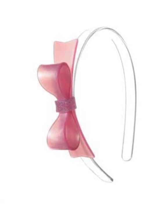HB bow tie- pink satin