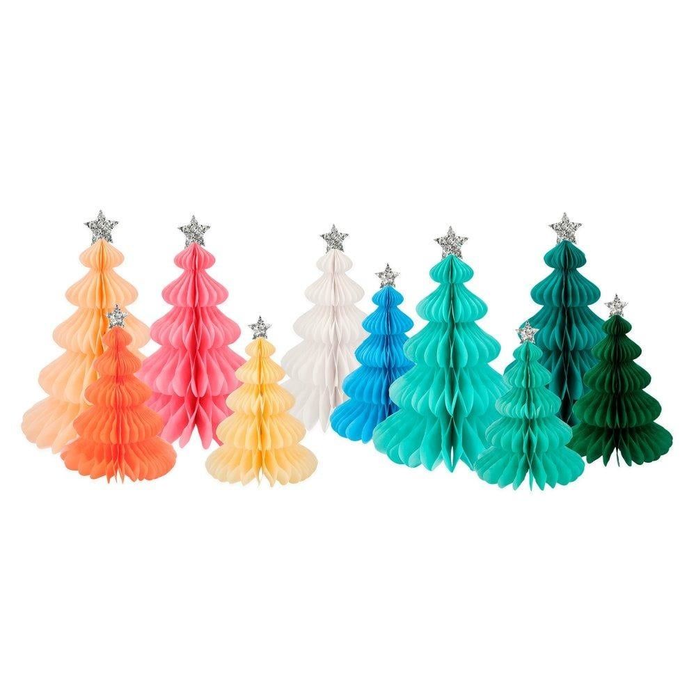honeycomb tree set- rainbow