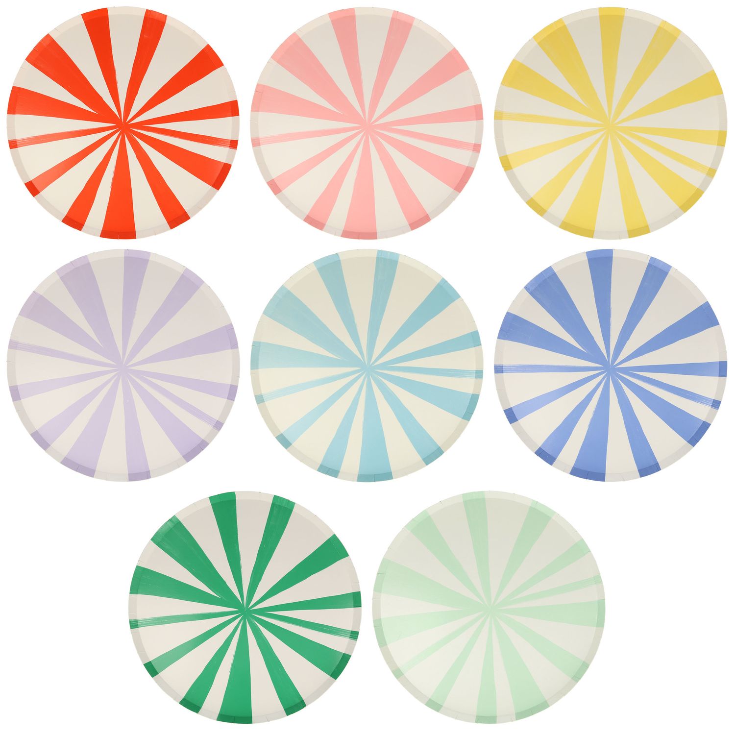 mixed stripe side plates