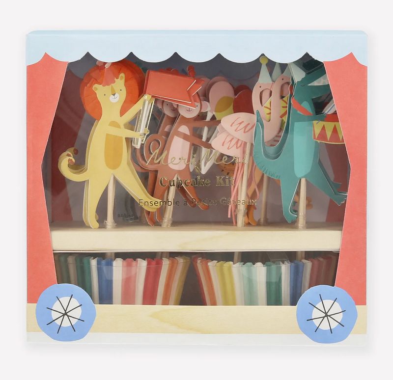 animal parade cupcake kit