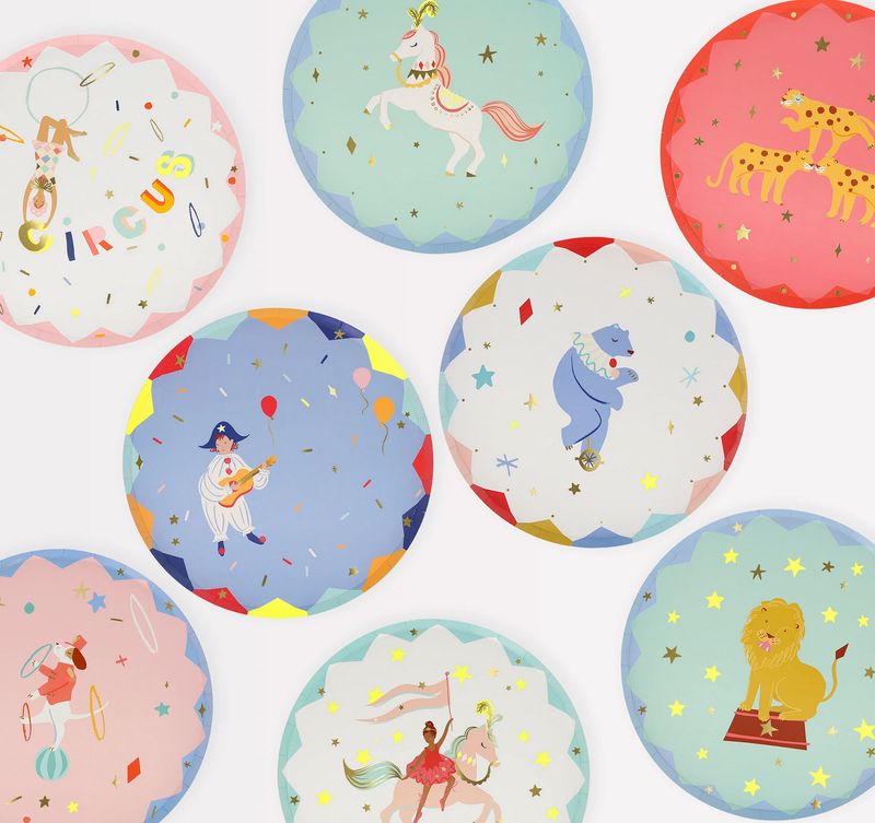 circus side plates