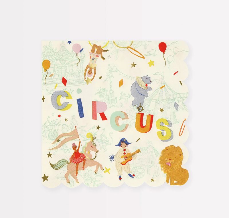 circus large napkins