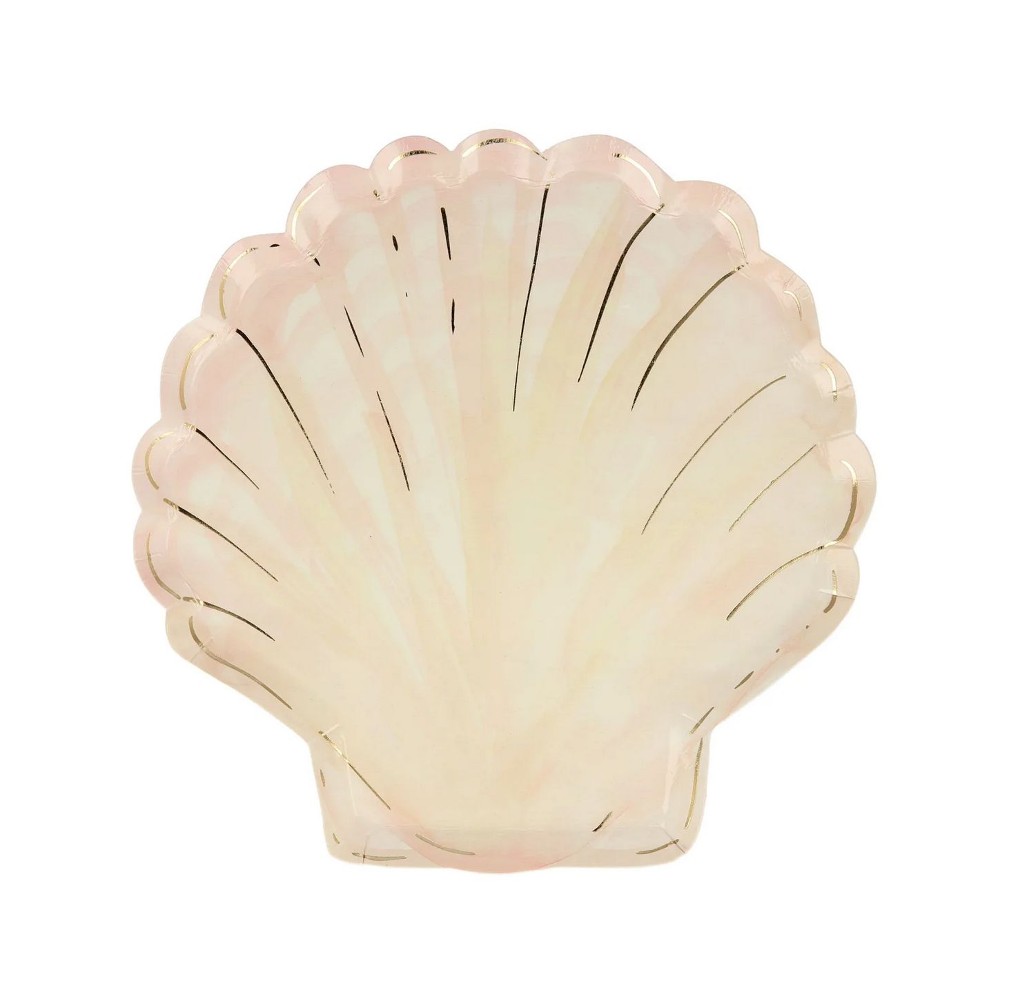 watercolor clam shell plates