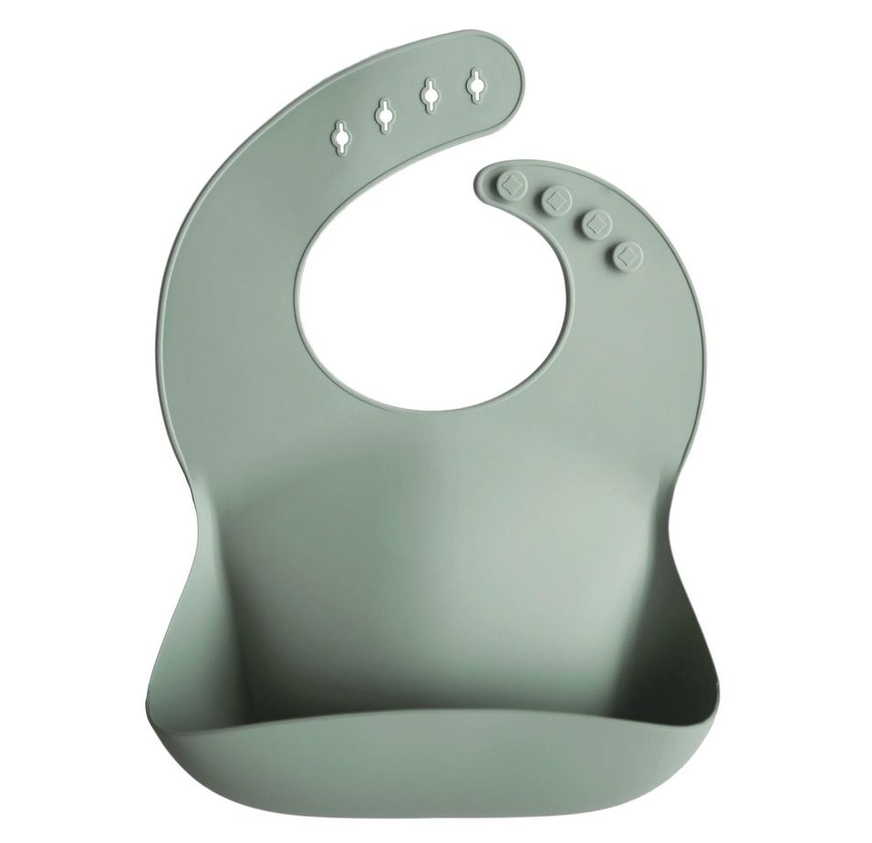 silicone bib cambridge blue