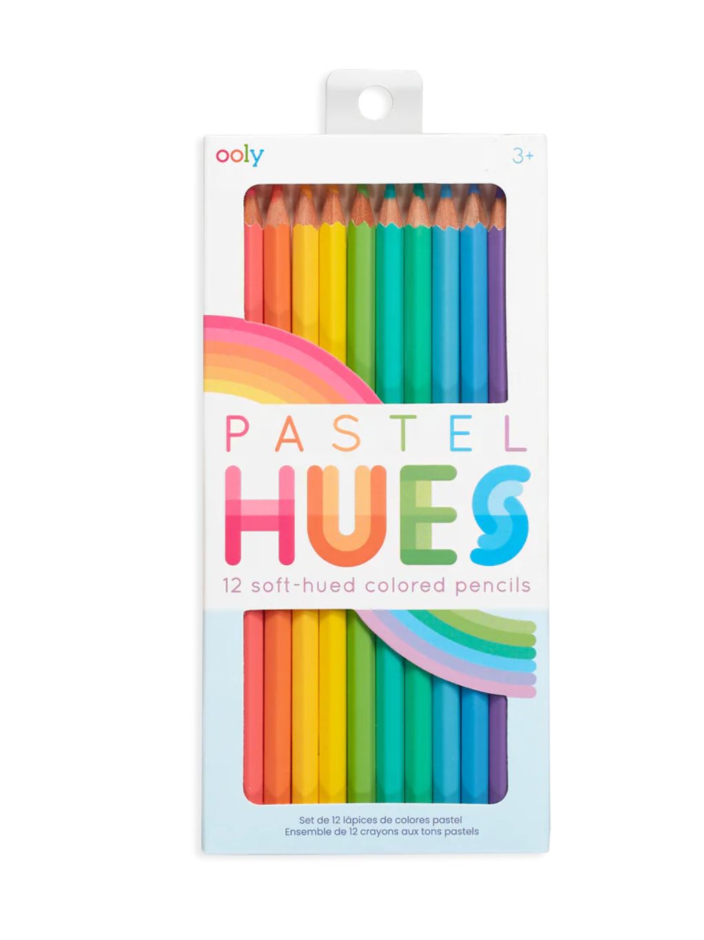 pastel hues colored pencils- set of 12