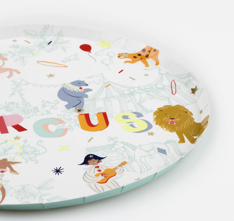circus dinner plates
