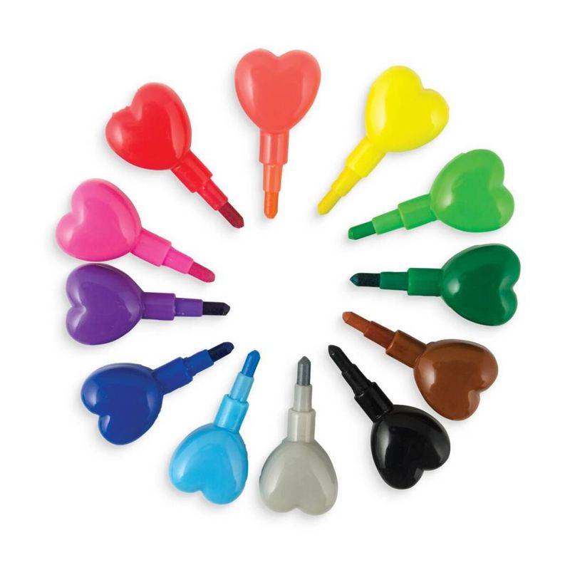 heart to heart stacking crayon