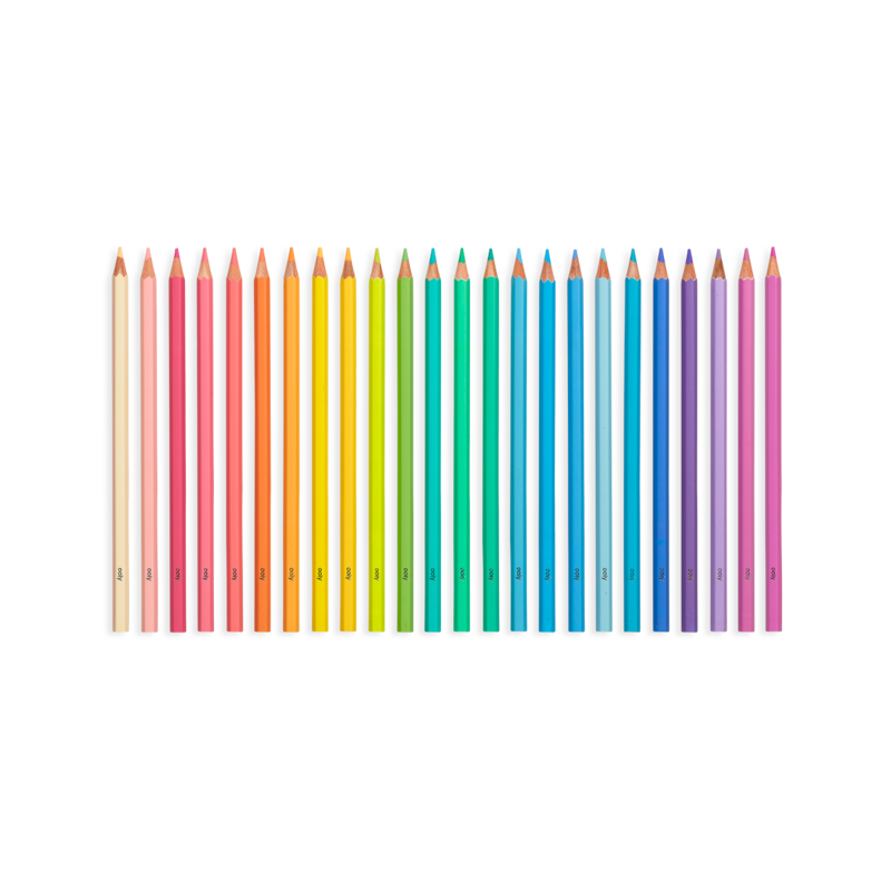 pastel hues colored pencils