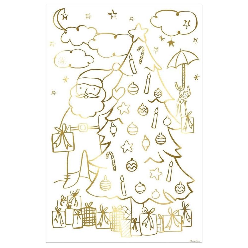 christmas coloring poster