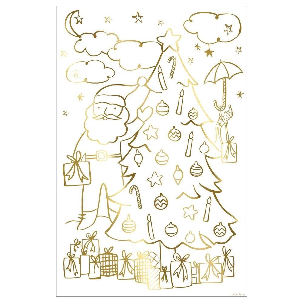 christmas coloring poster