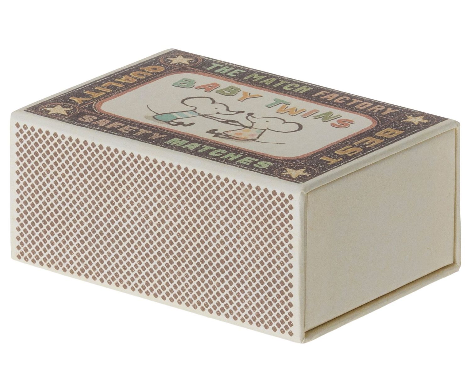 twins, baby mice in matchbox