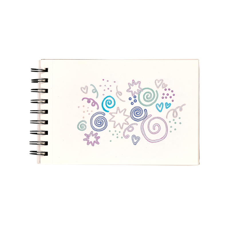 silver linings markers- set of 6