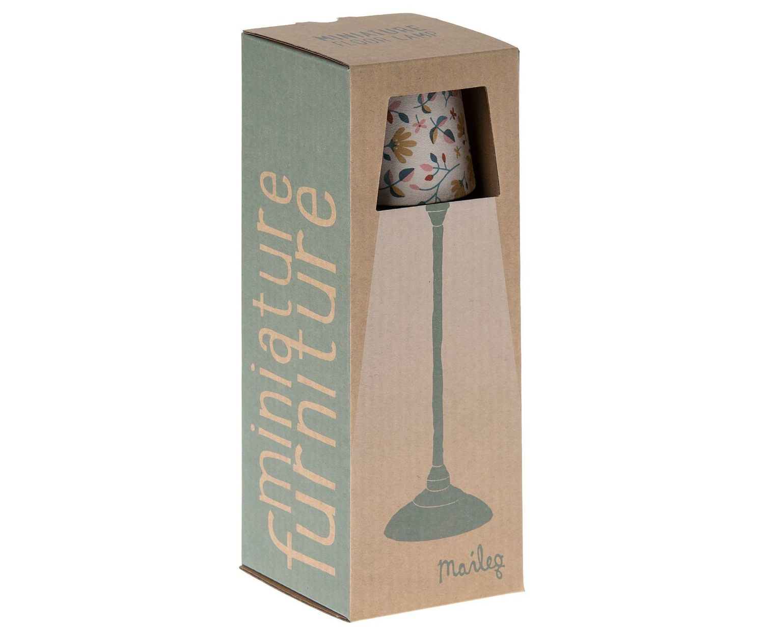 miniature floor lamp- dark mint