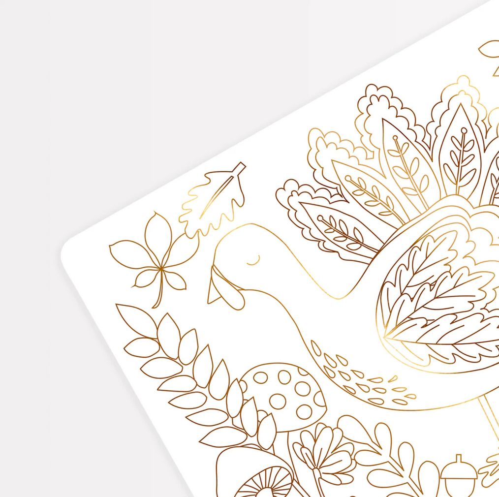 thanksgiving coloring placemats