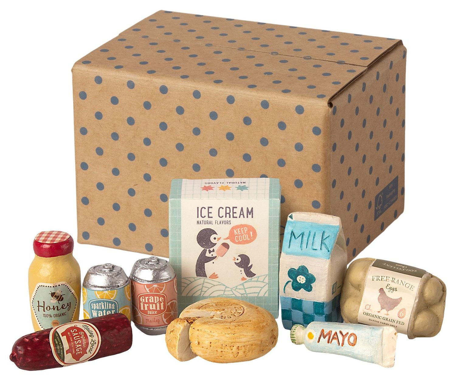 miniature grocery box