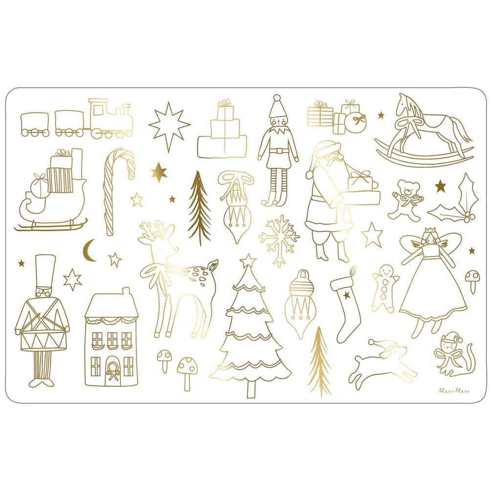 christmas coloring placemats