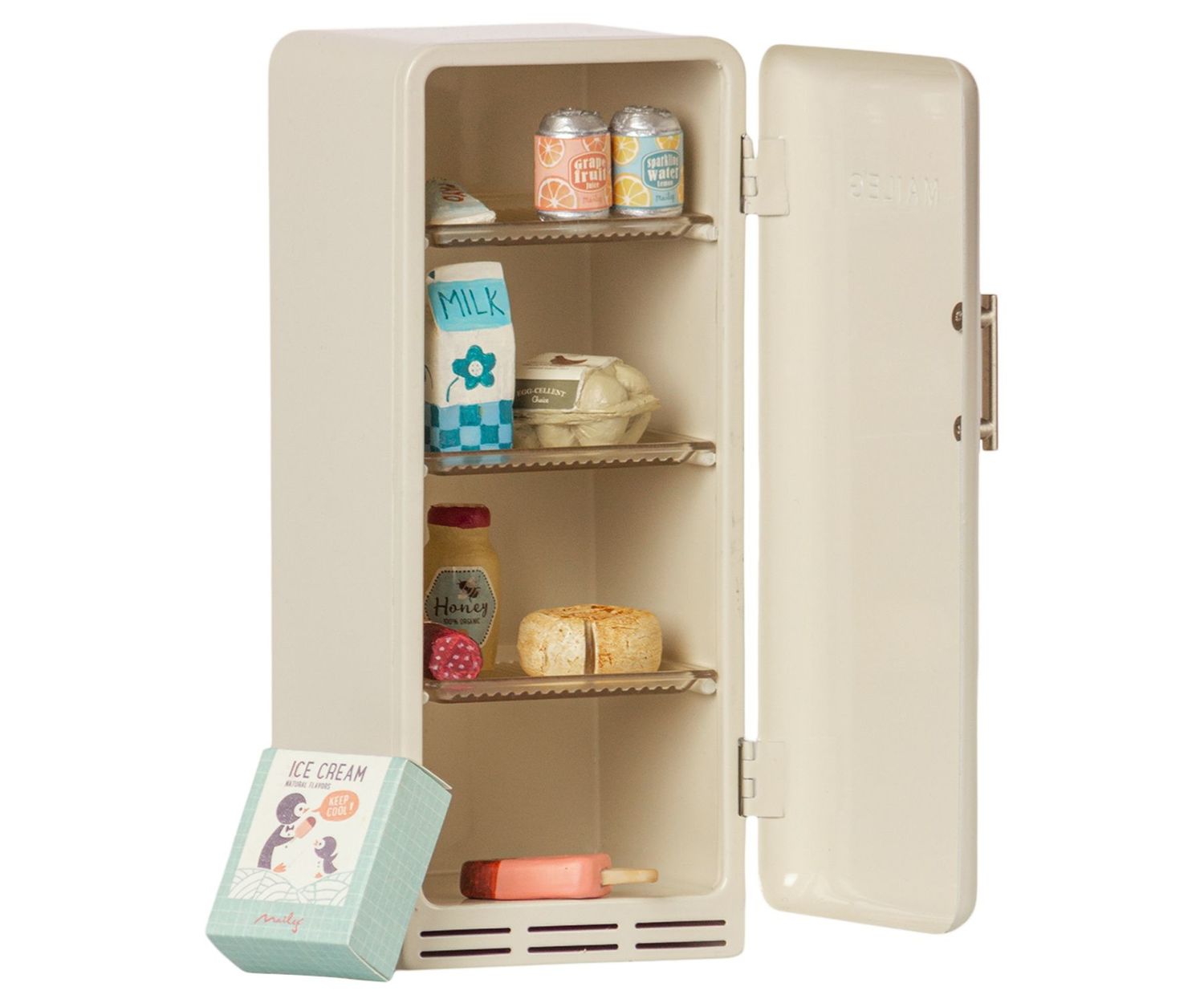 miniature fridge- off white