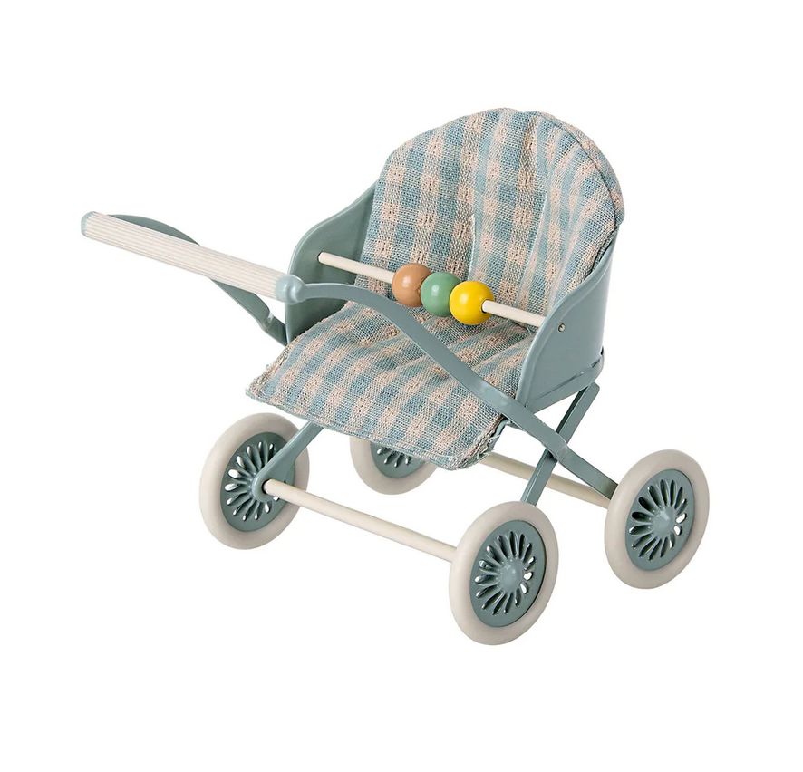 stroller, baby mice- blue