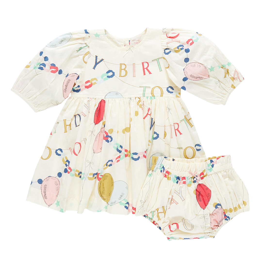 baby girls brooke dress set - birthday garland