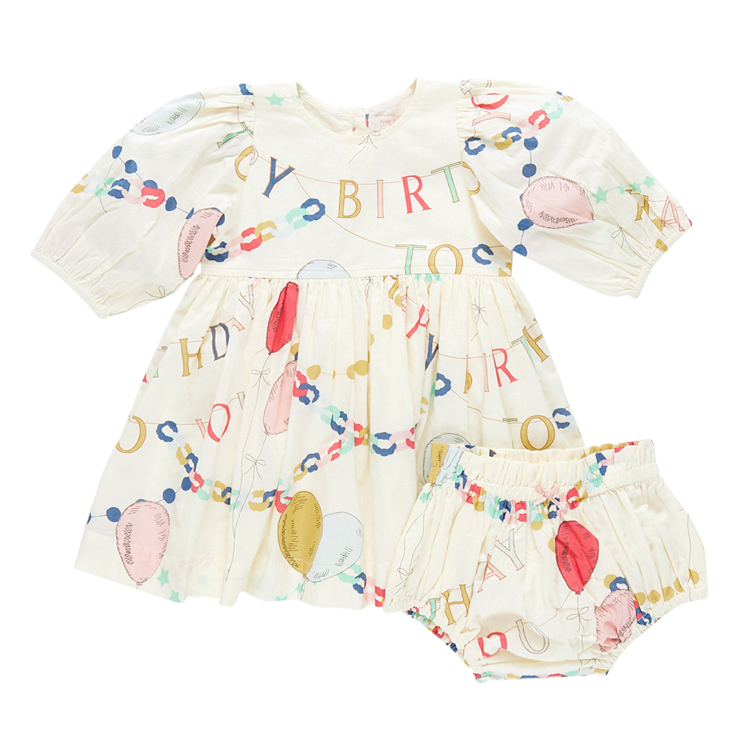 baby girls brooke dress set - birthday garland