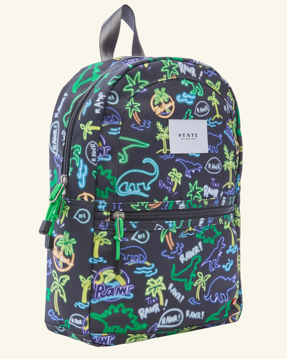 Kane Kids Mini Travel- neon dino