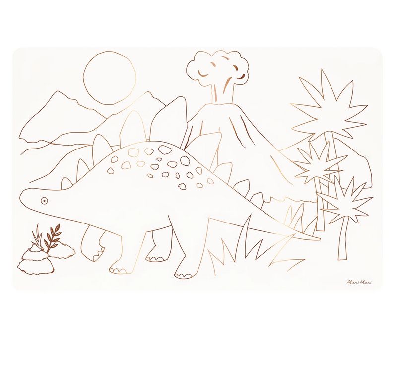 dinosaurs coloring placemats