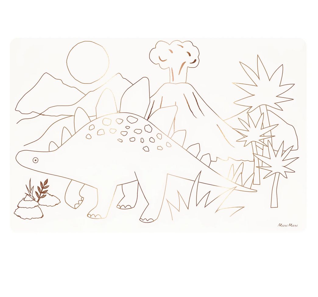dinosaurs coloring placemats