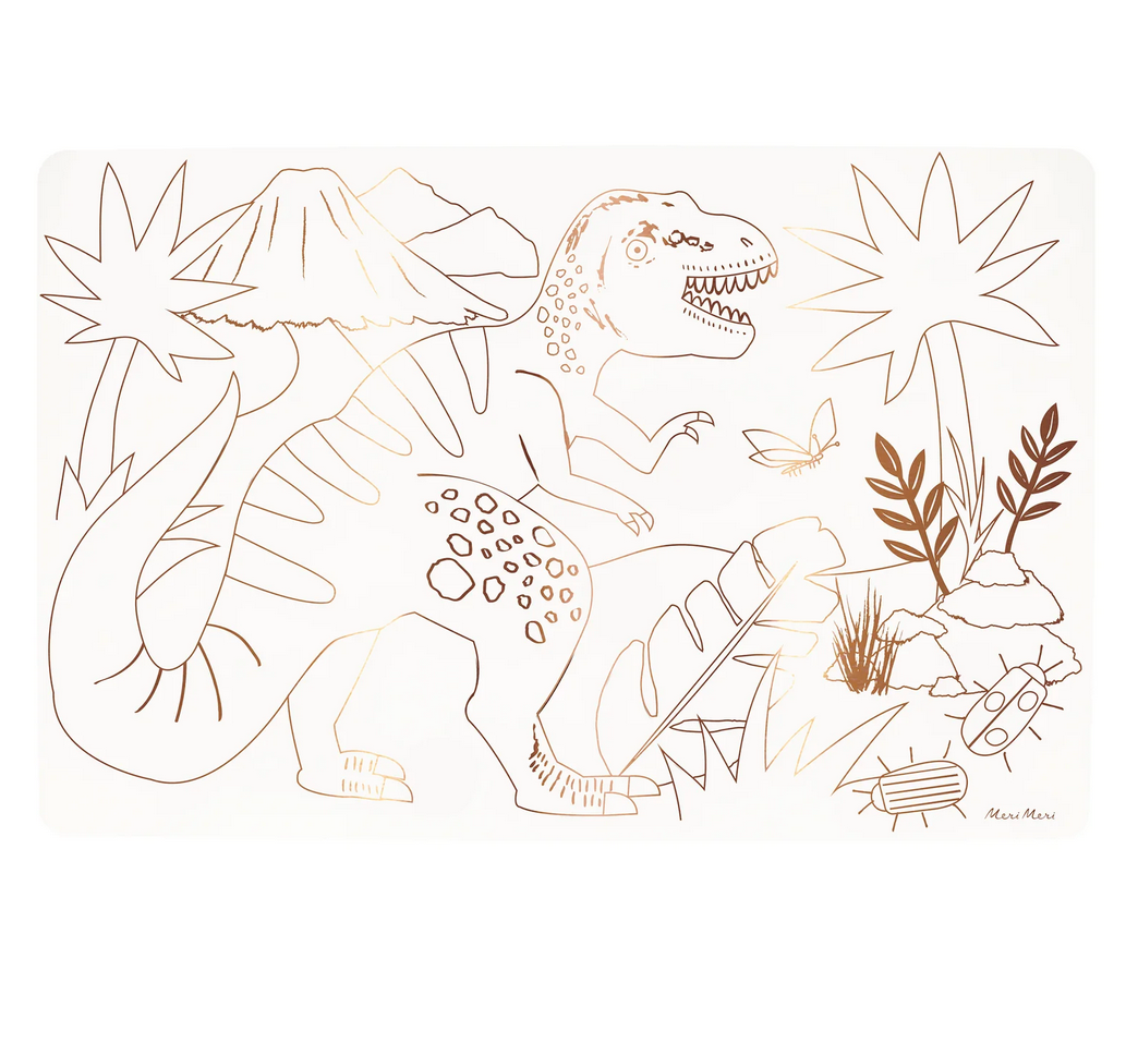 dinosaurs coloring placemats