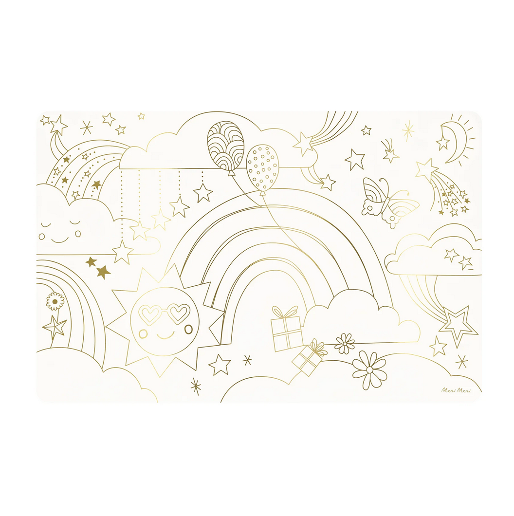 happy icons coloring placemats