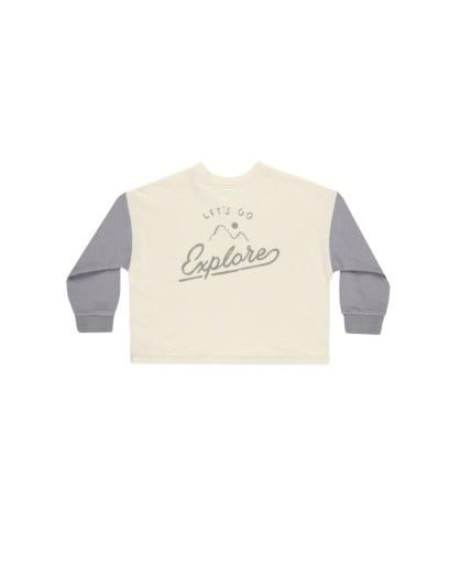 RELAXED LONG SLEEVE HENLEY || EXPLORE