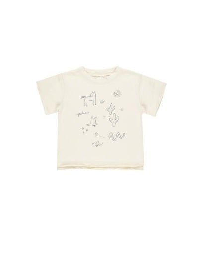 RAW EDGE TEE || WILD WEST