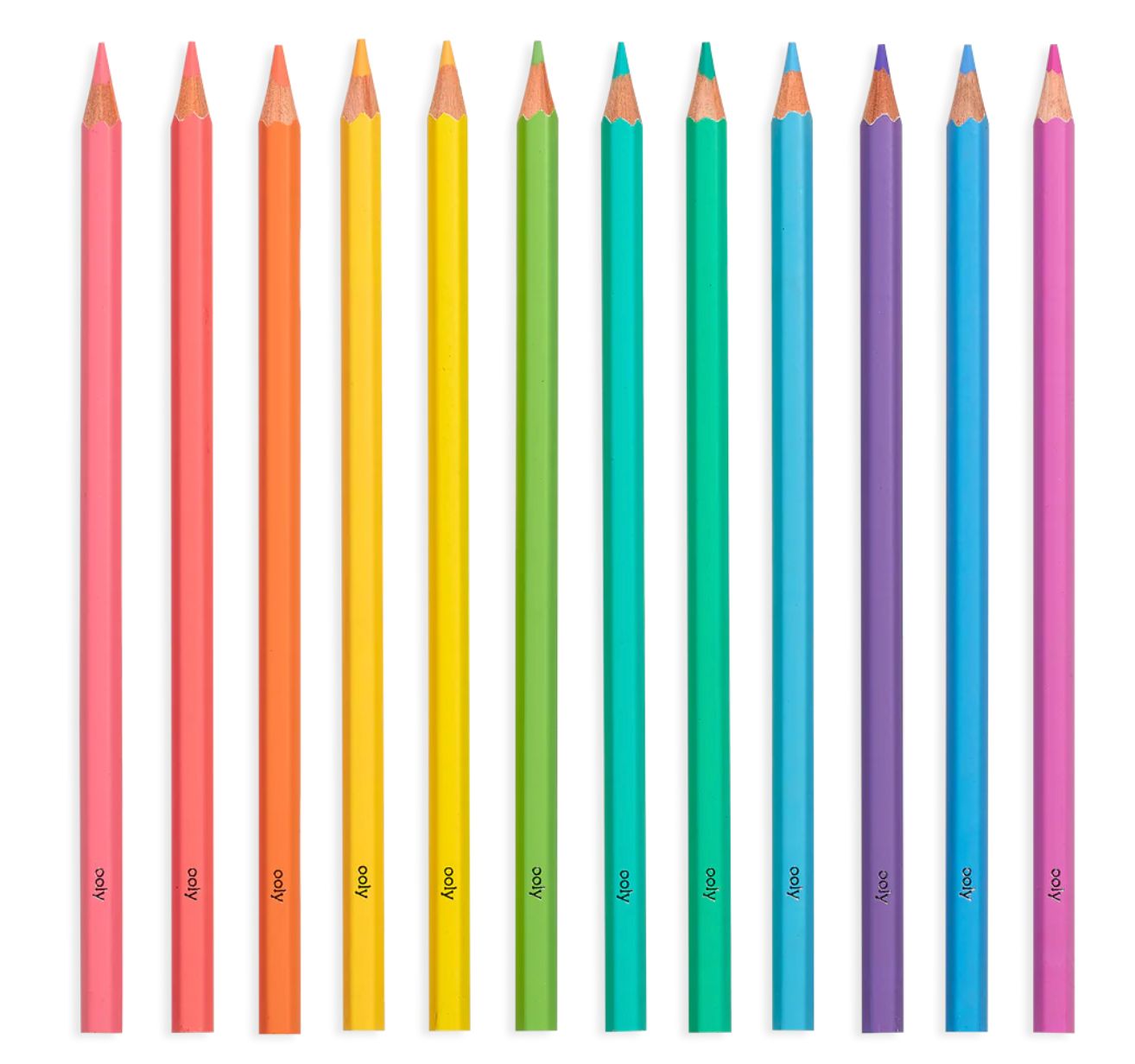 pastel hues colored pencils- set of 12