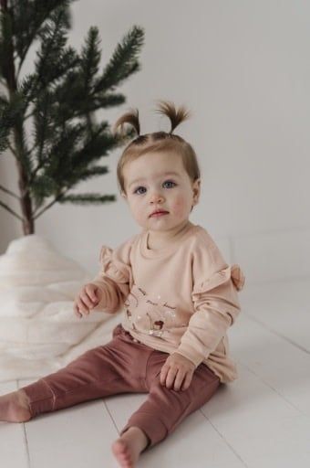 GIRL'S RUFFLE JOGGERS