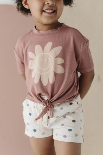 GIRL'S TIE FRONT SHIRT